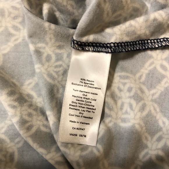 Talbots, LP stretchy nautical design T-Shirt. - Picture 8 of 8